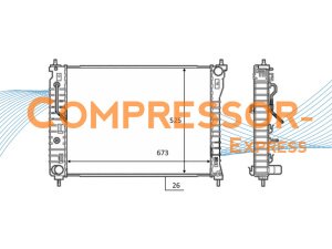 Chevrolet-Opel-Vauxhall-Radiator-RA830