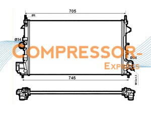 Fiat-Opel-Vauxhall-Radiator-RA841